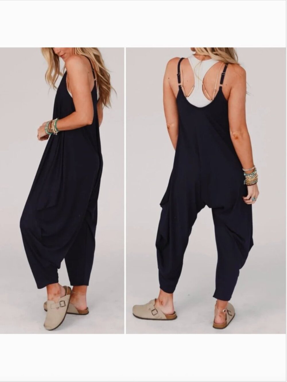 Three Bird Nest Perfect Harem Jumpsuit - Picture 4 of 12